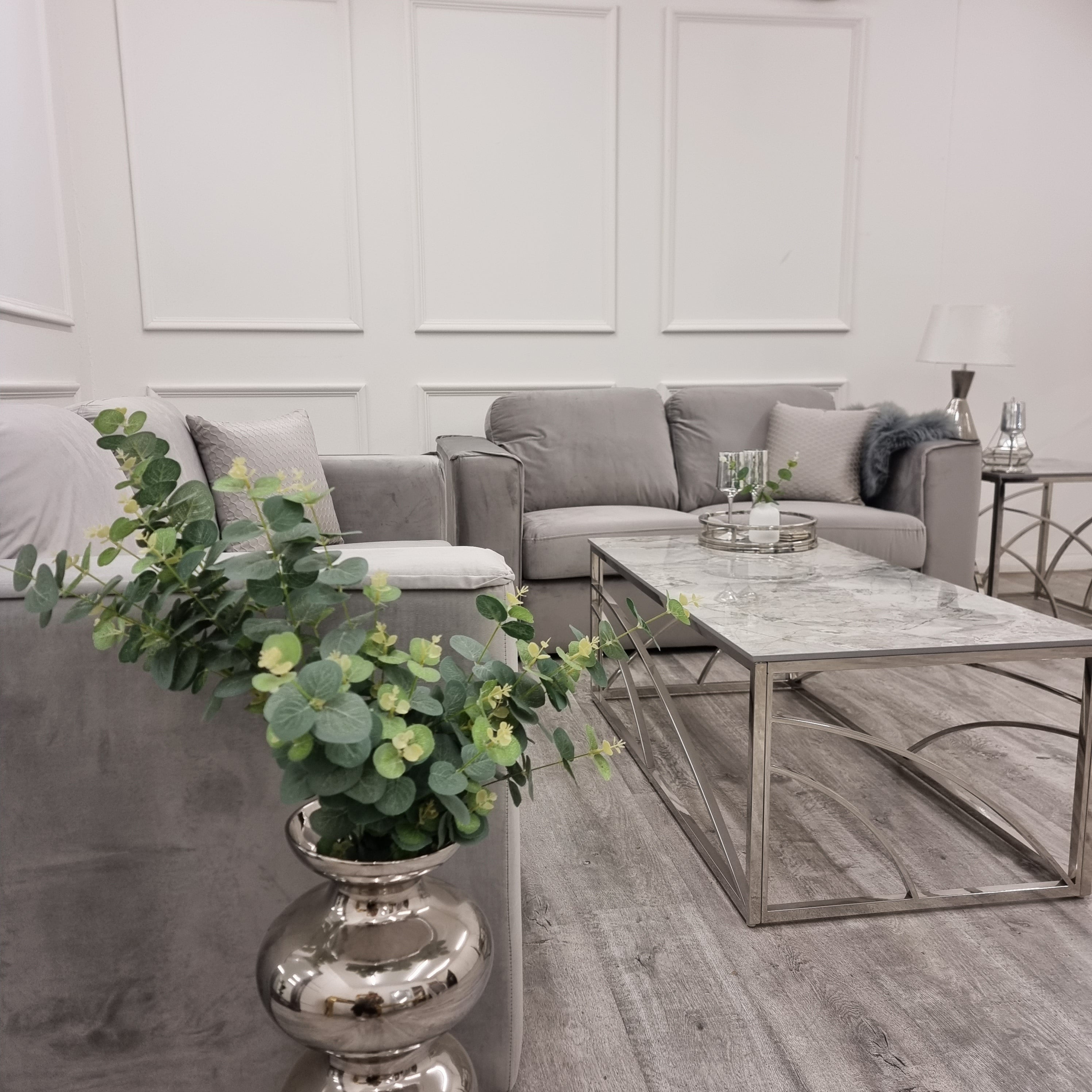 Hudson 3 & 2 Seater Sofa with fixed back cushion