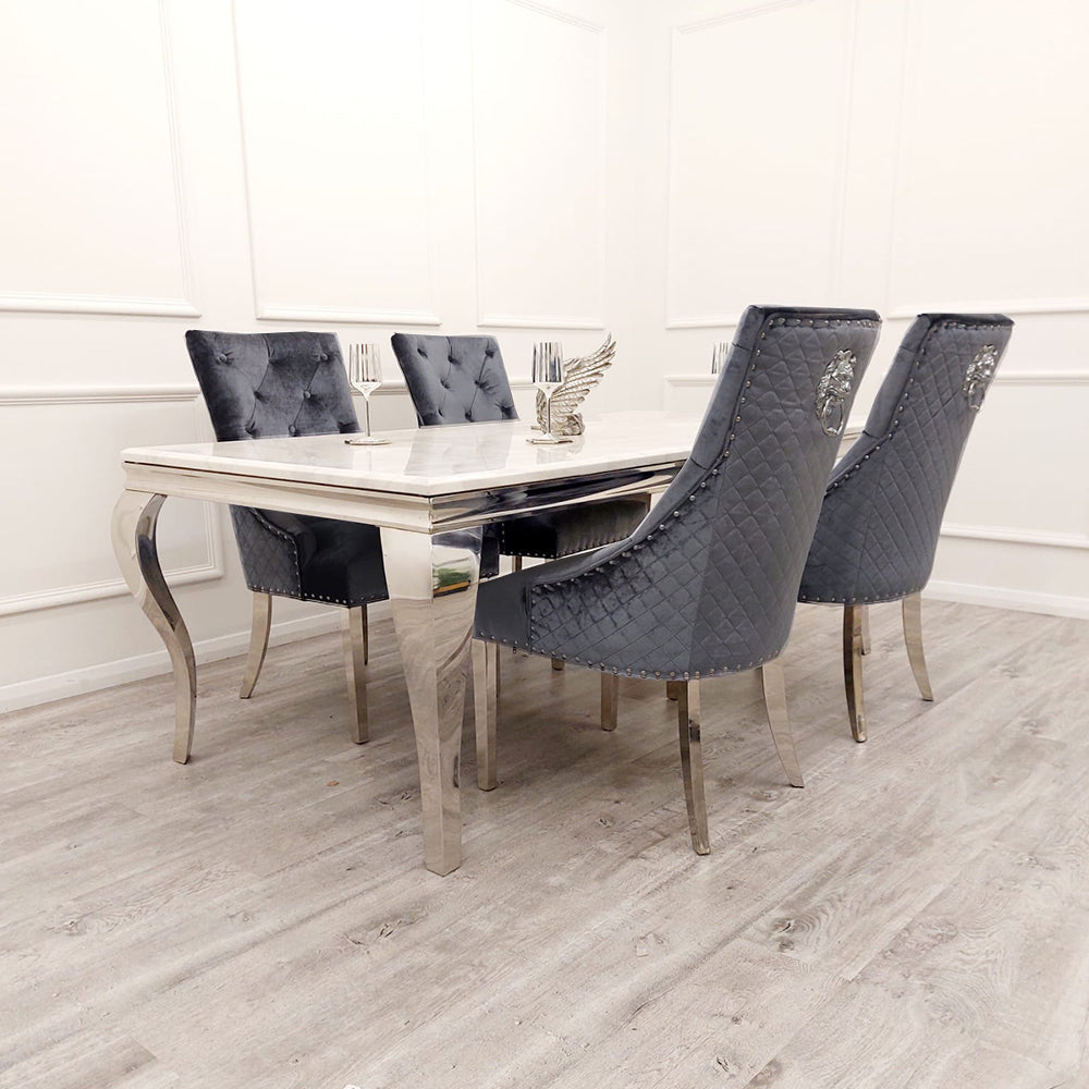 Marble Dining Table with Matching chairs