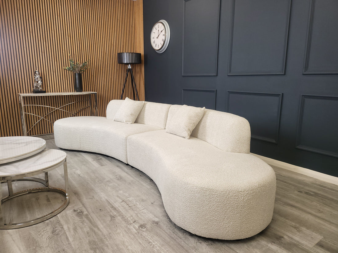 **PROMO** Miami Curved Cinema Boucle Sofa