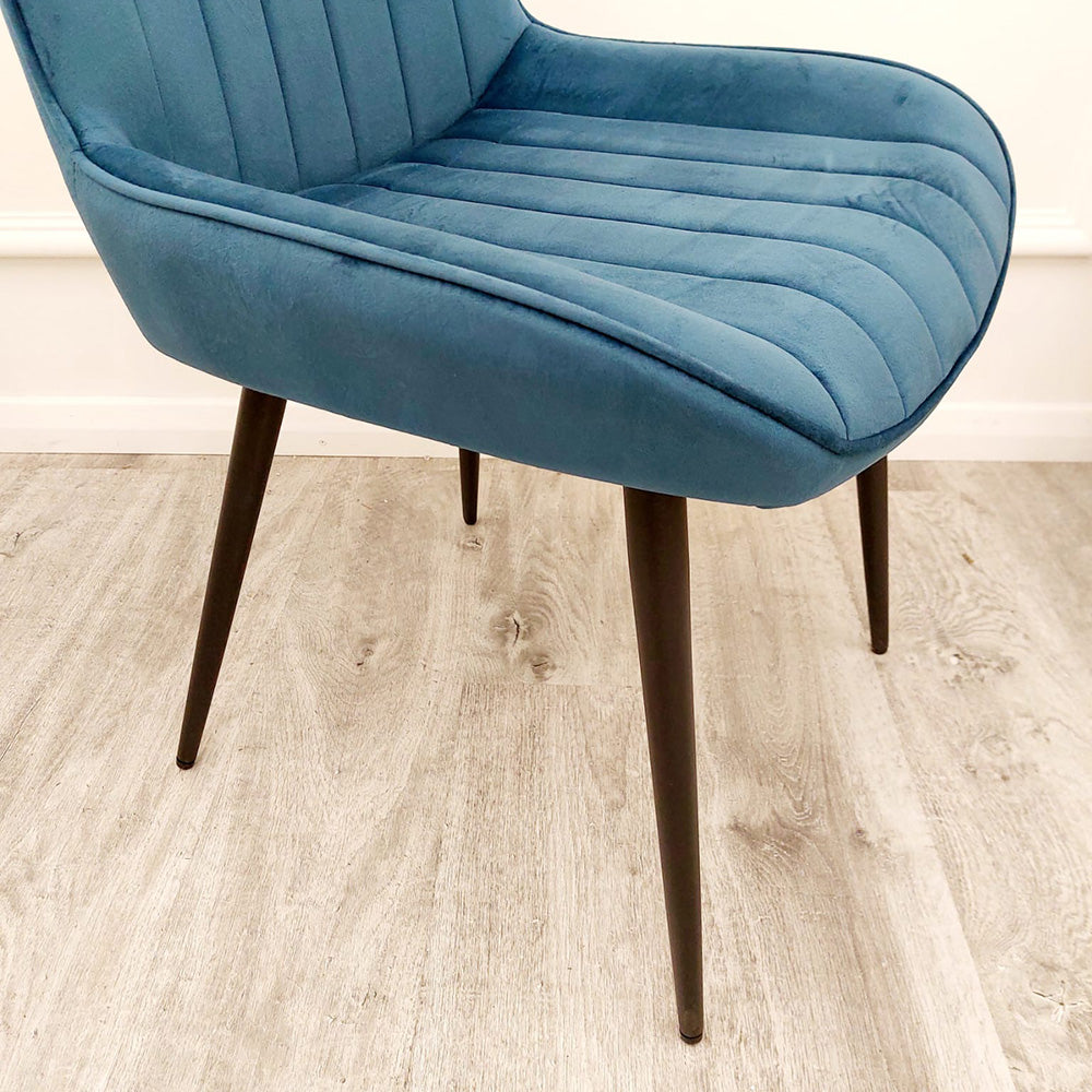 **PROMO** 4 x Dido Dining Chairs in Navy Blue