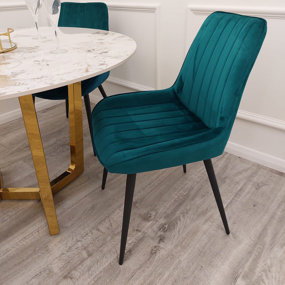 **PROMO** 4 x Dido Dining Chairs in Teal