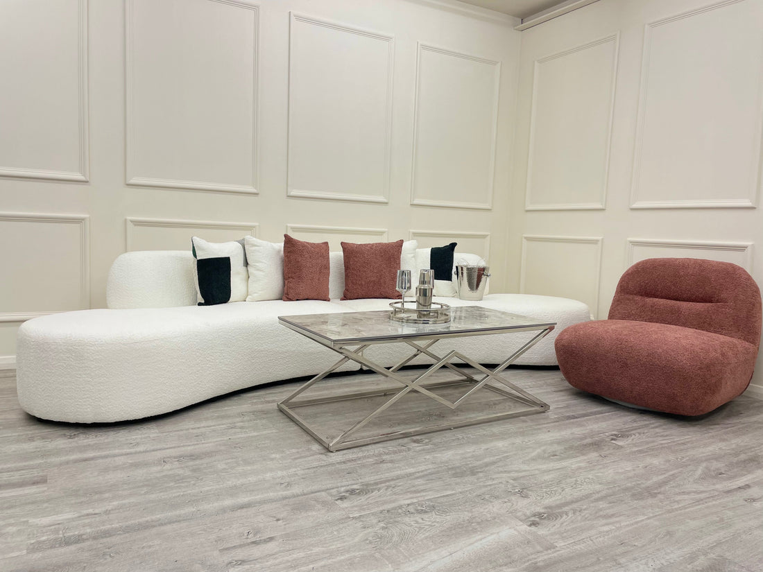 **PROMO** Miami Curved Cinema Boucle Sofa
