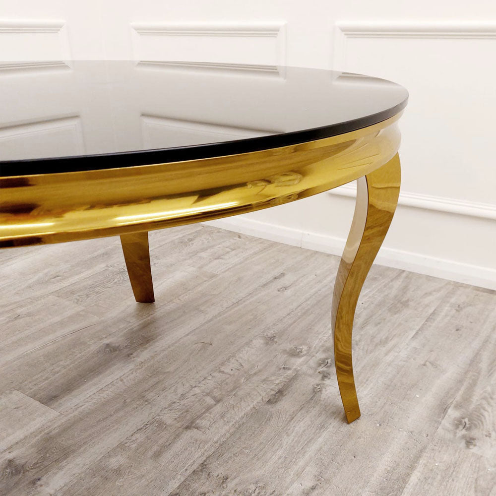 Stunning Louis Gold Dining Table: Elegant Modern Design with Premium Marble Tops