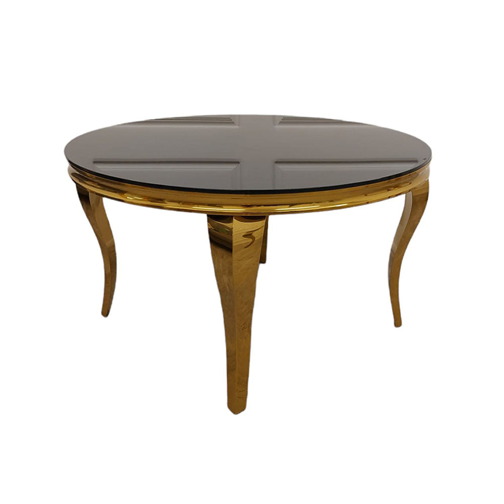 Stunning Louis Gold Dining Table: Elegant Modern Design with Premium Marble Tops