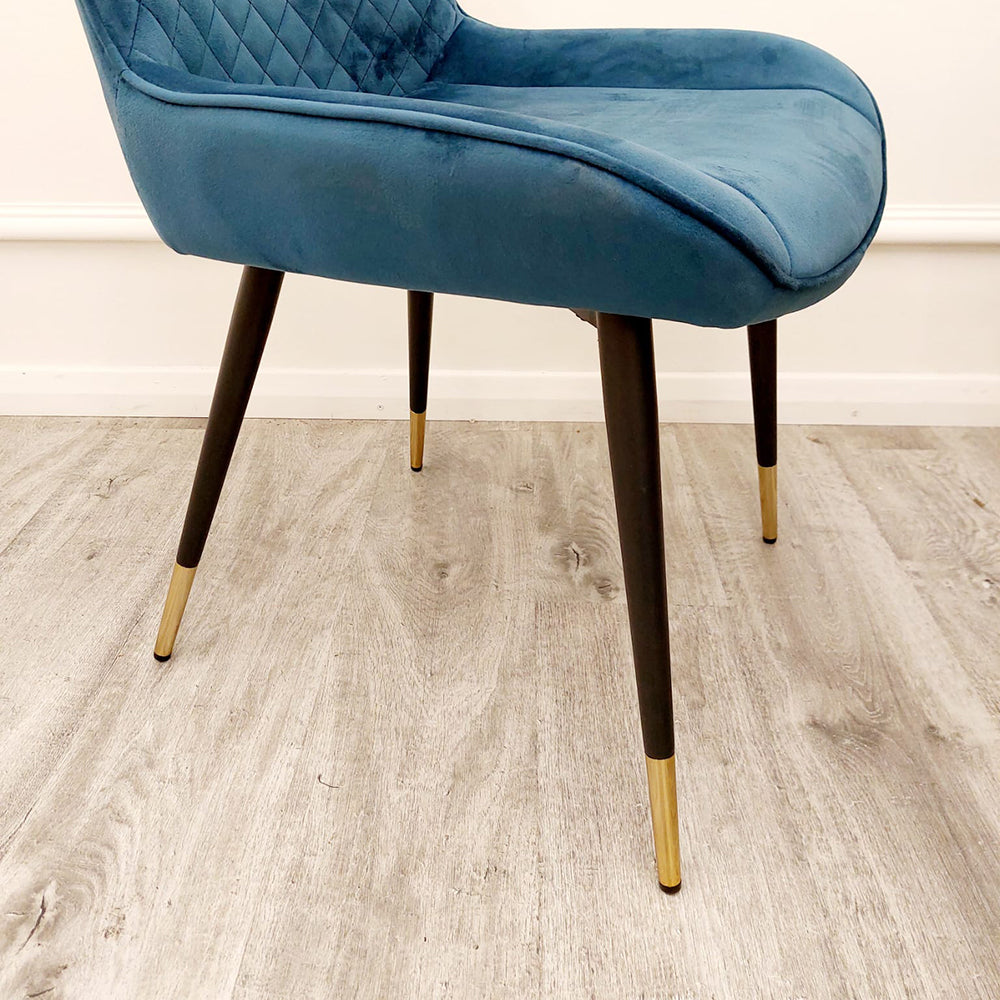 **PROMO** 4 x Luna Dining Chairs in Navy Blue