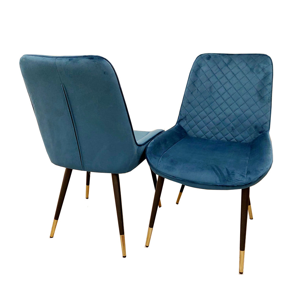 **PROMO** 4 x Luna Dining Chairs in Navy Blue