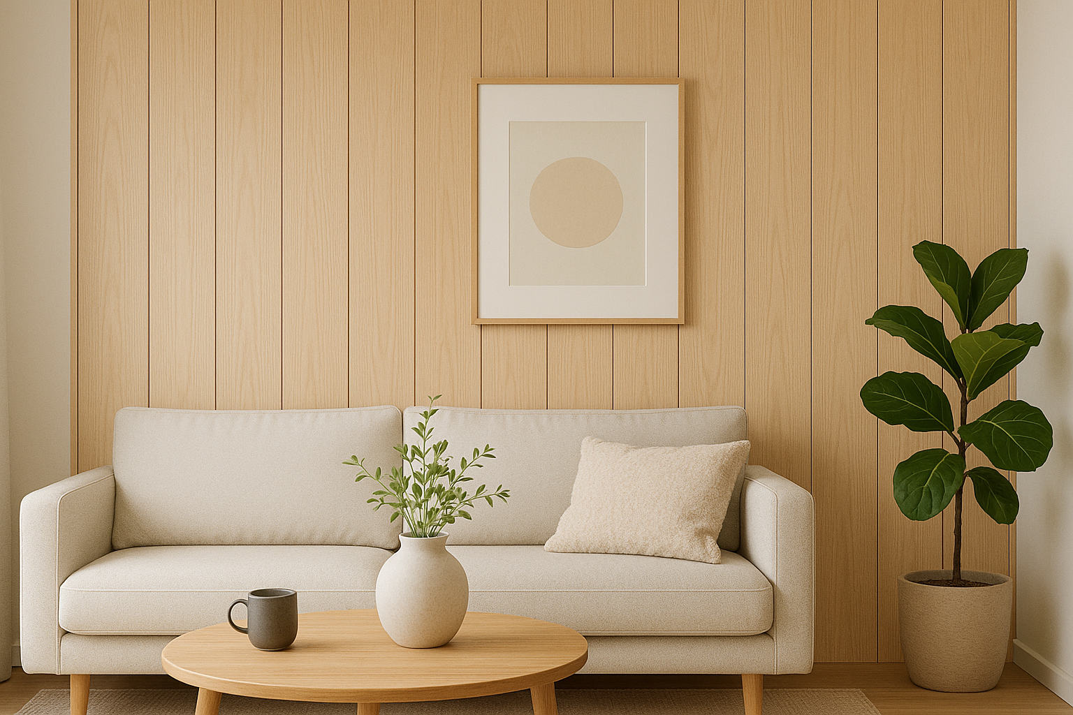 **PROMO** - WPC Wood Effect Flat Style Wall Panels