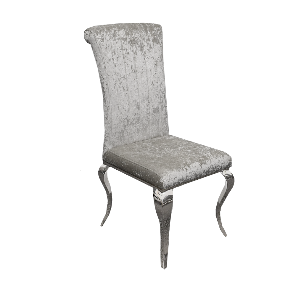 Nicole Dining Chair ALL COLOURS with Plain Back, Line & Cross Stitch