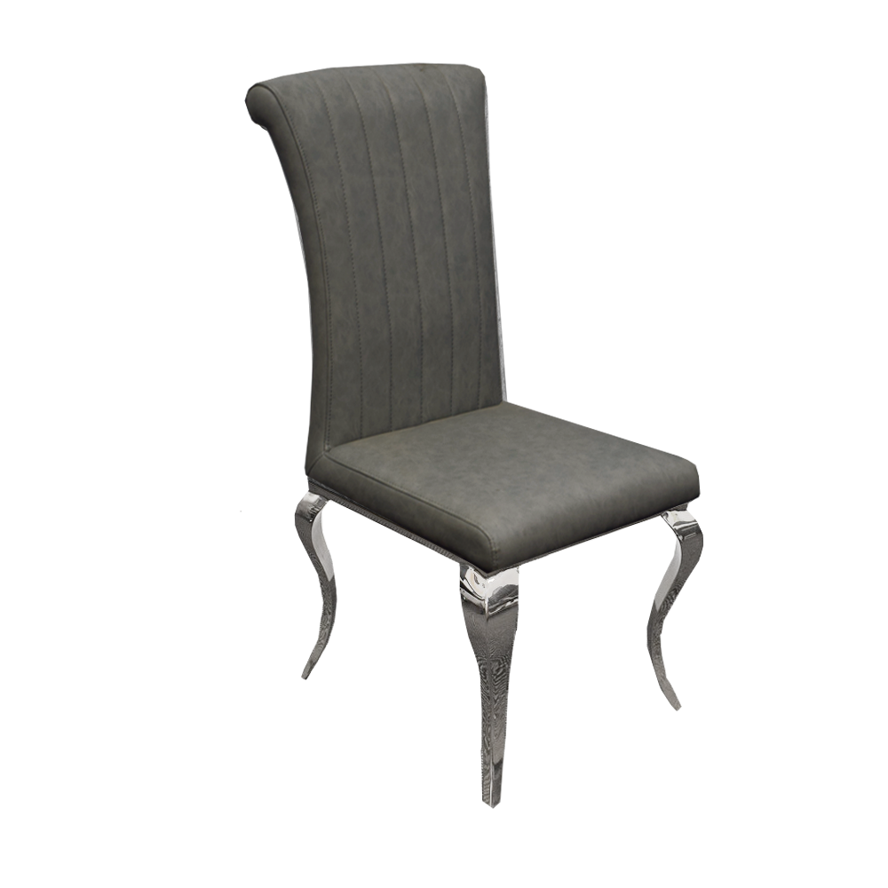 Nicole Dining Chair ALL COLOURS with Plain Back, Line & Cross Stitch
