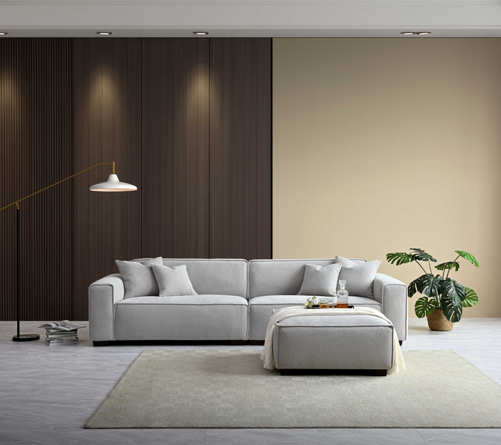 Aluxo Dakota Sofa Range in Pebble Boucle