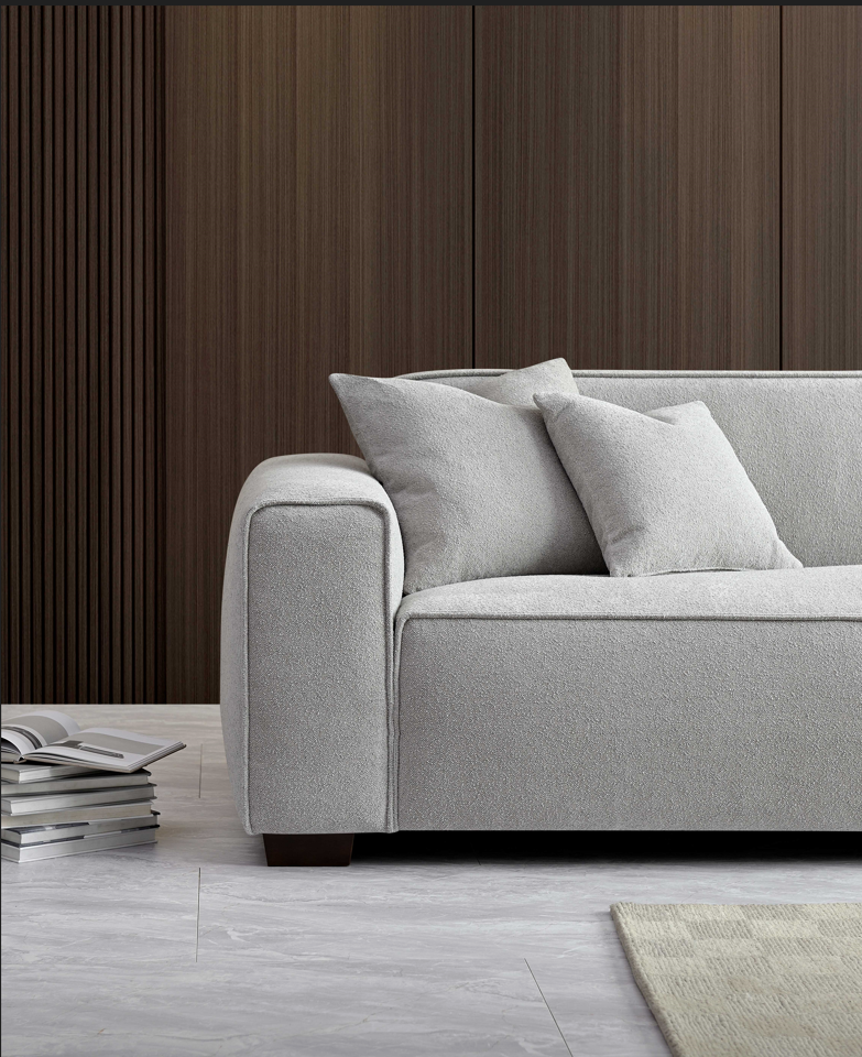 Aluxo Dakota Sofa Range in Pebble Boucle