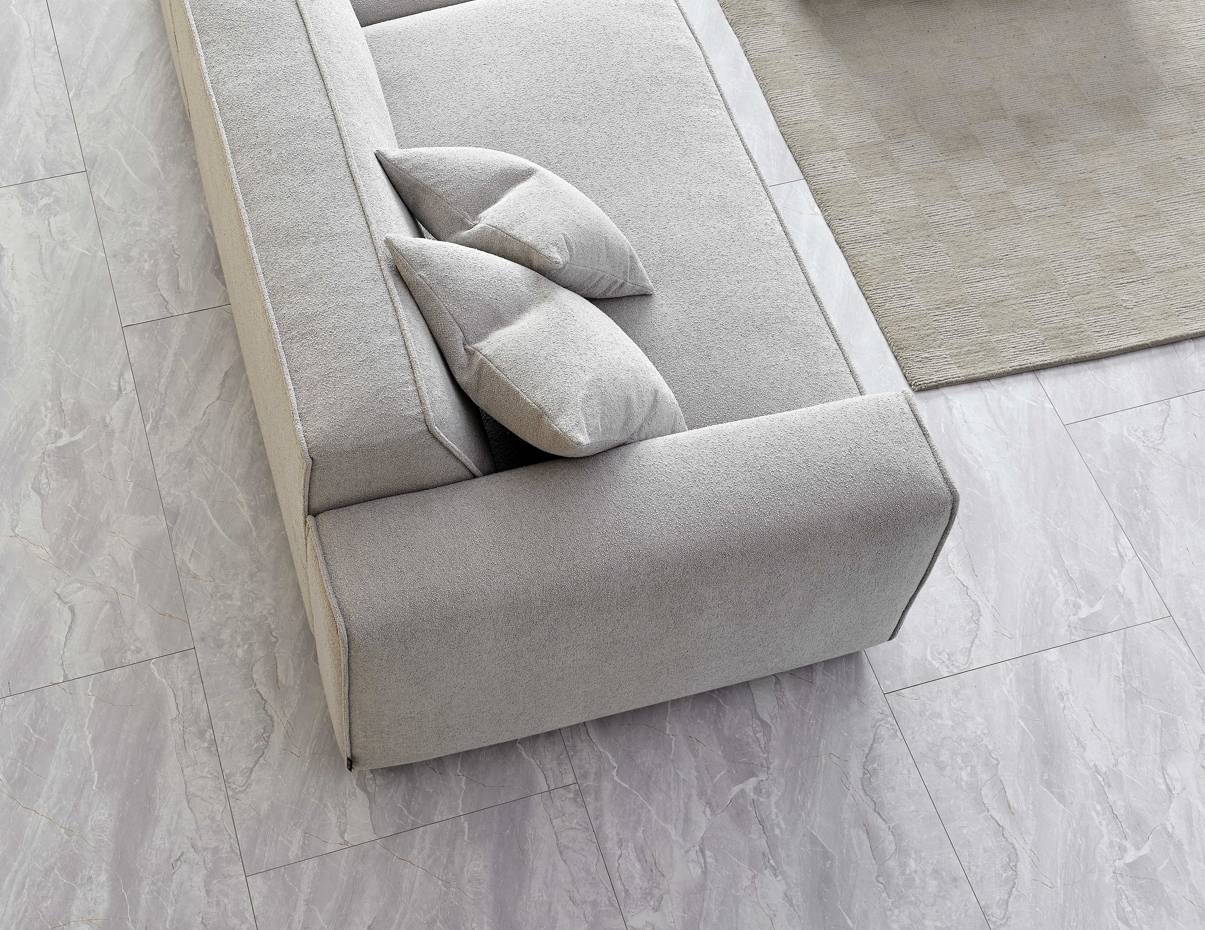 Aluxo Dakota Sofa Range in Pebble Boucle