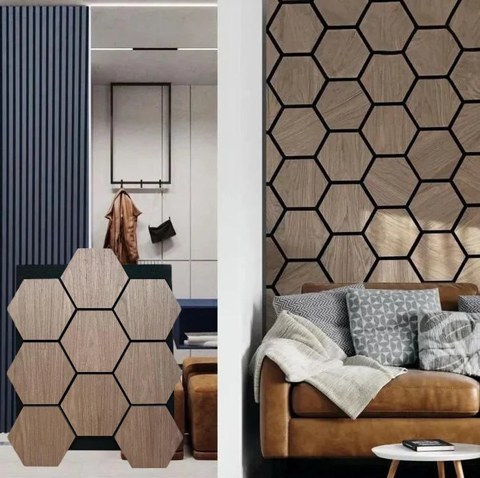 **PROMO** Hexagon Wood Acoustic Wall Panels