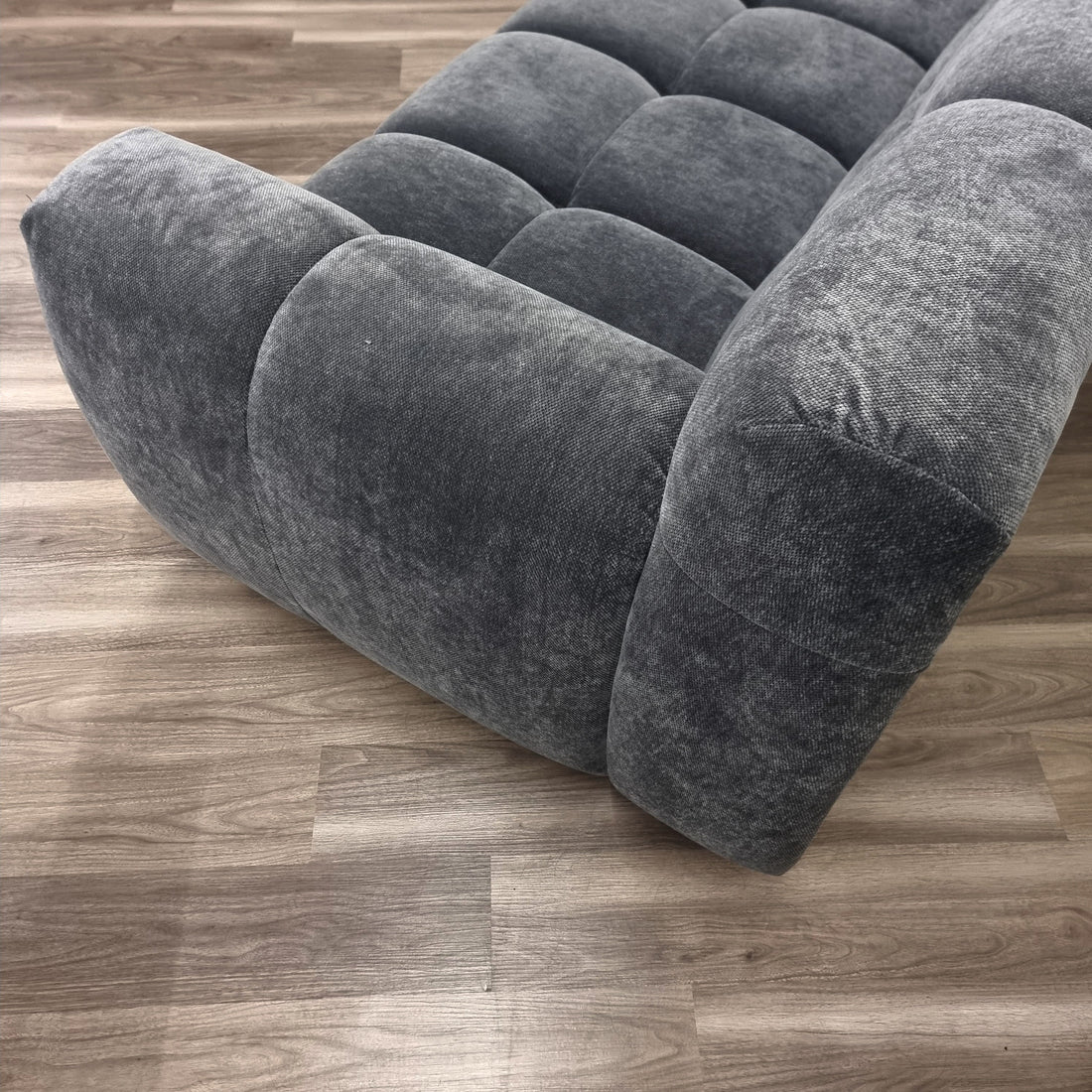 Aluxo Harlem Sofa Range in Steel Velvet